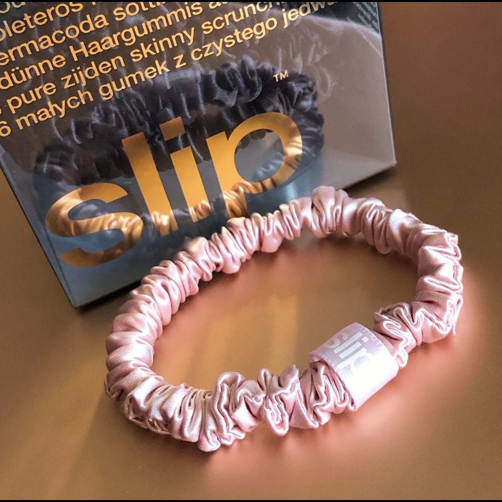 SLIP PURE SILK SKINNIE PINK HAIR TIE 1pc